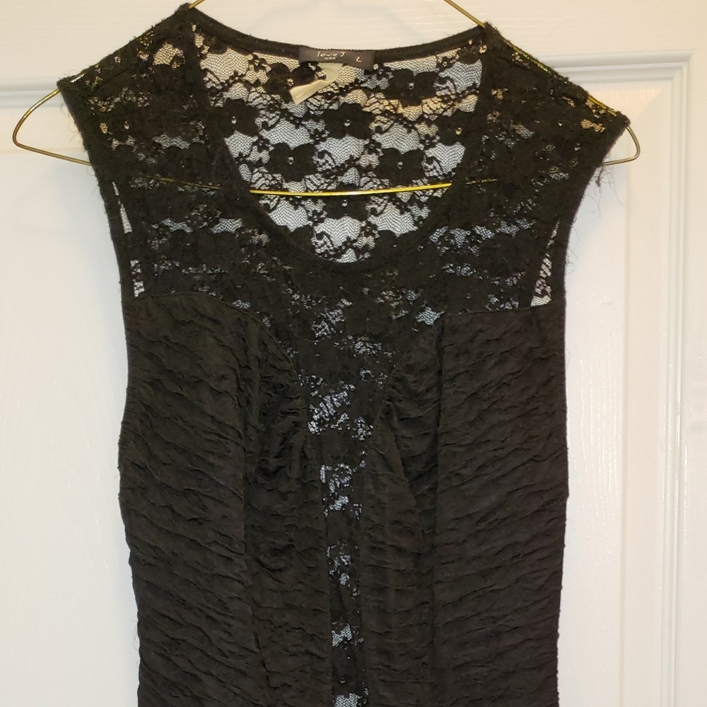 Black & lace cocktail dress